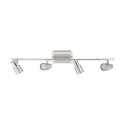 EGLO Davida-2 3 Ft. Matte Nickel/Chrome Fixed Track Lighting Kit