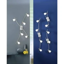 EGLO Ona 2-Light Matte Nickel Transitional Track Lighting Fixture -Lamp Parts matte nickel eglo track lighting kits 20155a 31 1000