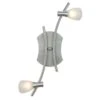 EGLO Ona 2-Light Matte Nickel Transitional Track Lighting Fixture -Lamp Parts matte nickel eglo track lighting kits 20155a 64 1000