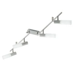 EGLO Samanta 4-Light Matte Nickel Transitional Track Lighting