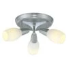 EGLO Parma 3-Head Matte Nickel Ceiling Lighting Fixture -Lamp Parts matte nickel eglo track lighting kits 20604a 64 1000