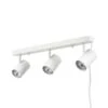 Globe Electric Dale 1.85 Ft. 3-Light Matte White Plug-In Linear Track Lighting Kit -Lamp Parts matte white globe electric track lighting kits 60024 64 1000