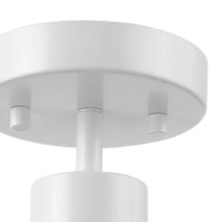 Globe Electric Pratt 4.8 In. 1-Light Matte White Fixed Track Lighting Spotlight -Lamp Parts matte white globe electric track lighting kits 91000115 fa 1000