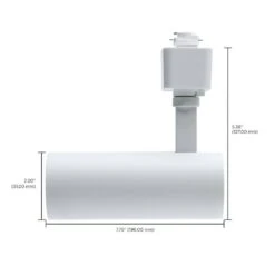 Matte White 10-Watt Integrated LED 36° Fixed Track Cylinder Head -Lamp Parts matte white satco track lighting heads th701 44 1000