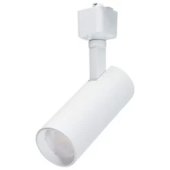 Matte White 10-Watt Integrated LED 36° Fixed Track Cylinder Head
