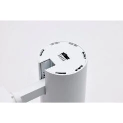 Matte White 20-Watt Integrated LED 48° Fixed Track Cylinder Head -Lamp Parts matte white satco track lighting heads th713 1f 1000