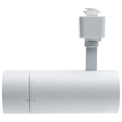 Matte White 15-Watt Adjustable Beam Integrated LED Fixed Track Cylinder Head -Lamp Parts matte white satco track lighting heads th731 4f 1000