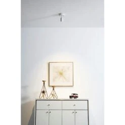 Shura Matte White Adjustable Spot Light, Integrated LED Bulb, Fixed Track Cylinder Spotlight, 3000k, 490 Lumens -Lamp Parts matte white vidalite track lighting heads ce1060116 31 1000