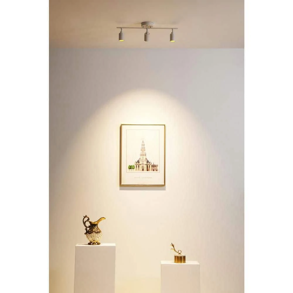 Shura 3-Light White Integrated LED Track Light With Rotatable Heads, 2 Ft. Fixed Track Lighting Kit, 3000k, 1470 Lumens 11 Shura 3-Light White Integrated LED Track Light With Rotatable Heads, 2 Ft. Fixed Track Lighting Kit, 3000k, 1470 Lumens - Image 9