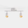 Shura 2-Light White Integrated LED Track Light With Rotatable Heads, 1 Ft. Fixed Track Lighting Kit, 3000k, 1470 Lumens -Lamp Parts matte white vidalite track lighting kits ce1008569 64 1000