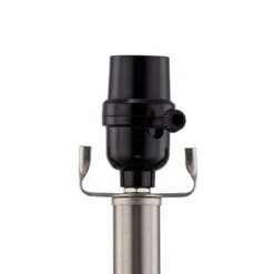 Denver 25.25 In. Blue Coastal Glass Bedroom Living Room Bedside Desk Nightstand Table Lamps USB Port Set Of 2 -Lamp Parts maxax lamp sets t104 bu 76 1000