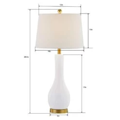 Sacramento 28.5 In. Blue Coastal Dimmable Ceramic Bedroom Living Room Bedside Desk Tall Table Lamps USB Port Set Of 2 13 Sacramento 28.5 In. Blue Coastal Dimmable Ceramic Bedroom Living Room Bedside Desk Tall Table Lamps USB Port Set Of 2 -Lamp Parts maxax lamp sets t56 wh c3 1000