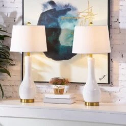 Sacramento 28.5 In. Blue Coastal Dimmable Ceramic Bedroom Living Room Bedside Desk Tall Table Lamps USB Port Set Of 2 12 Sacramento 28.5 In. Blue Coastal Dimmable Ceramic Bedroom Living Room Bedside Desk Tall Table Lamps USB Port Set Of 2 -Lamp Parts maxax lamp sets t56 wh e1 1000