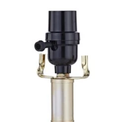 Detroit 18.75 In. Gold Mid-Century Metal Bedroom Living Room Bedside Desk Nightstand Small Table Lamps Set Of 2 -Lamp Parts maxax lamp sets t73 gd 44 1000