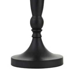 25.5 In. Black Modern Dimmable Metal Bedroom Living Room Bedside Desk Nightstand Table Lamps (Set Of 3) -Lamp Parts maxax lamp sets tf102 bk 44 1000