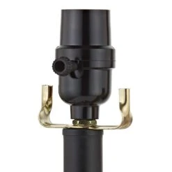 25.5 In. Black Modern Dimmable Metal Bedroom Living Room Bedside Desk Nightstand Table Lamps (Set Of 3) -Lamp Parts maxax lamp sets tf102 bk 66 1000