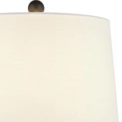 25.5 In. Black Modern Dimmable Metal Bedroom Living Room Bedside Desk Nightstand Table Lamps (Set Of 3) -Lamp Parts maxax lamp sets tf102 bk 76 1000