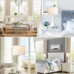 Avex 28 In. Vintage Bronze Dimmable Table Lamps Set With Bell Shade And Two Bulbs (Set Of 2) 11 Avex 28 In. Vintage Bronze Dimmable Table Lamps Set With Bell Shade And Two Bulbs (Set Of 2) -Lamp Parts miscool lamp sets tlh10q927n 1d 1000