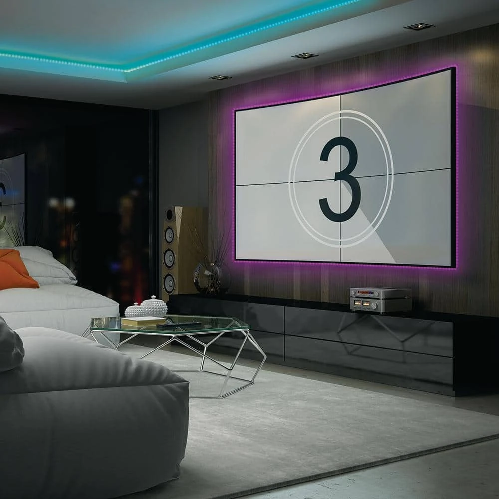 Monster 16.4ft Sound Reactive Multi-Color Multi-White LED Amplifier Light Strip With Remote Control 6 Monster 16.4ft Sound Reactive Multi-Color Multi-White LED Amplifier Light Strip With Remote Control - Image 4