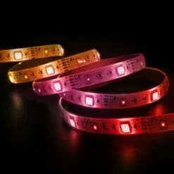 Monster 16.4ft Smart Sound Reactive Multi-Color Multi-white LED Amplifier Light Strip With Mobile App Control -Lamp Parts monster under cabinet lighting accessories mlb7 2058 rgb 44 1000