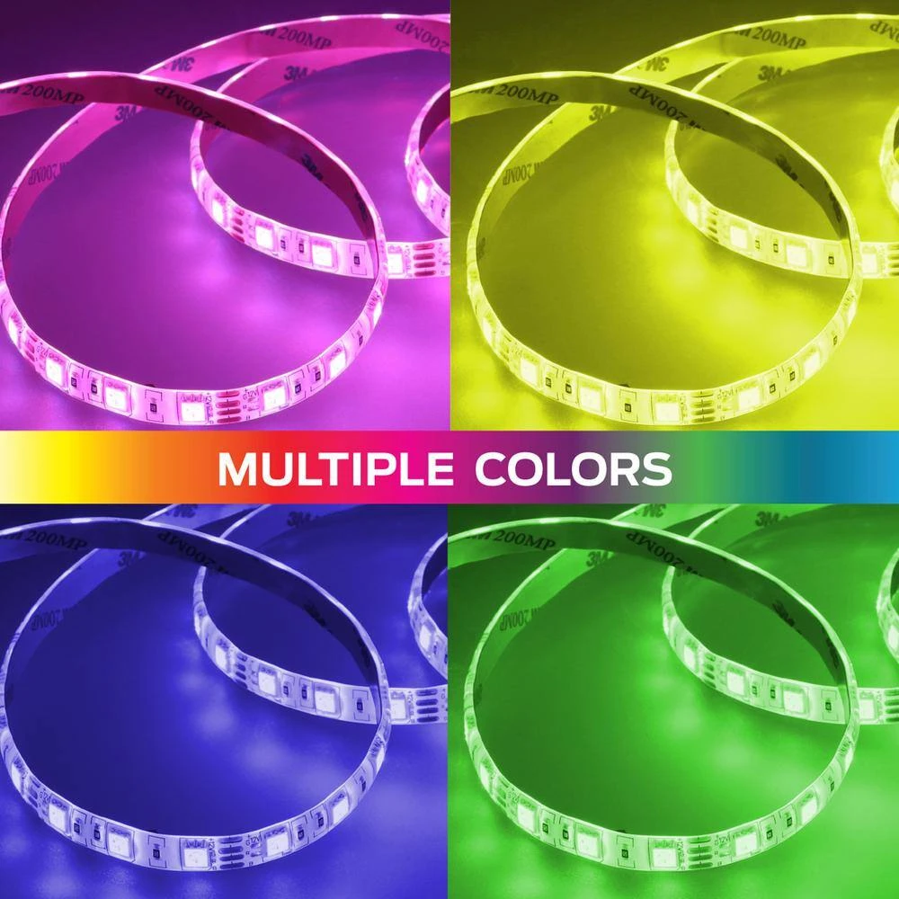 Monster 2-Pack 6.5 Ft. Color-Changing LED Light Strip, USB-Powered From 5-Volt USB Ports, Remote Control Included 9 Monster 2-Pack 6.5 Ft. Color-Changing LED Light Strip, USB-Powered From 5-Volt USB Ports, Remote Control Included - Image 7