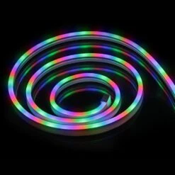 Monster 2-Pack Multi-Color 6.5 Ft. RGB Color-Flow Technology Neon-LED Strip, Flexible Neon, Easy DIY Installation, -Lamp Parts monster wall light panels ecom 1088 pp2 1f 1000