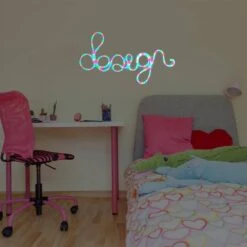 Monster 2-Pack Multi-Color 6.5 Ft. RGB Color-Flow Technology Neon-LED Strip, Flexible Neon, Easy DIY Installation, -Lamp Parts monster wall light panels ecom 1088 pp2 c3 1000