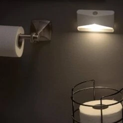 Indoor Battery Powered Motion Activated LED Night Light, White (6-Pack) -Lamp Parts mr beams night lights mb710 wht 06 4f 1000