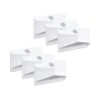 Indoor Battery Powered Motion Activated LED Night Light, White (6-Pack) 1 Indoor Battery Powered Motion Activated LED Night Light, White (6-Pack) -Lamp Parts mr beams night lights mb710 wht 06 64 1000