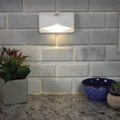 Indoor Battery Powered Motion Activated LED Night Light, White (6-Pack) -Lamp Parts mr beams night lights mb710 wht 06 c3 1000