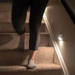 Indoor Battery Powered Motion Activated LED Night Light, White (6-Pack) -Lamp Parts mr beams night lights mb710 wht 06 e1 1000