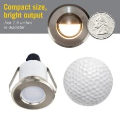 Multi-Color RGB Mini Recessed LED Puck Light - Indoor/Outdoor -Lamp Parts multi color armacost lighting puck lights 241125 1d 1000