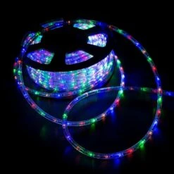 Outdoor 100 Ft. 110-Volt Plug-In Multi-Color Color Changing Light LED Color Changing Lights Rope Light -Lamp Parts multi color walsport rope lights usli1002color 1f 1000