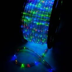 Outdoor 150 Ft. 110-Volt Plug-In Multi-Color Color Changing Light LED Rope Light -Lamp Parts multi color walsport rope lights usli1003color 4f 1000