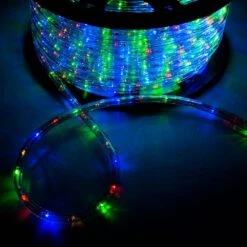 Outdoor 150 Ft. 110-Volt Plug-In Multi-Color Color Changing Light LED Rope Light -Lamp Parts multi color walsport rope lights usli1003color c3 1000