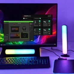 Monster 9 In. USB Smart Wi-Fi Black Integrated LED LightBars 2-Pack Multi-Color Razor Chroma Plug-In Under Cabinet Light 1.6 In. -Lamp Parts multicolor monster under cabinet bar lights mnw7 2024 icm c3 1000