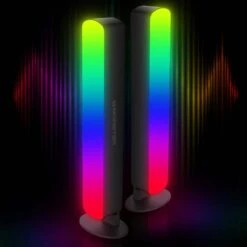 Monster 9 In. USB Smart Wi-Fi Black Integrated LED LightBars 2-Pack Multi-Color Razor Chroma Plug-In Under Cabinet Light 1.6 In. -Lamp Parts multicolor monster under cabinet bar lights mnw7 2024 icm fa 1000