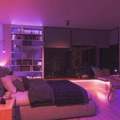 Nanoleaf 80 In. Essentials Matter-Enabled Smart Color Changing LED Lightstrip Strip Light Smarter Kit (2 M) -Lamp Parts nanoleaf led strip lights nf080k03 2ls 1f 1000