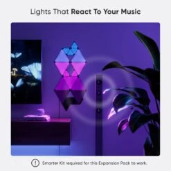 Nanoleaf Shapes Smart Wifi Black Mini Triangle Expansion Pack (10 Panels Included) Starter Kit Required 15 Nanoleaf Shapes Smart Wifi Black Mini Triangle Expansion Pack (10 Panels Included) Starter Kit Required -Lamp Parts nanoleaf night lights nl48 1101tw 10pk 44 1000