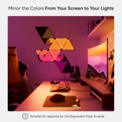 Nanoleaf Shapes Smart Wifi Black Mini Triangle Expansion Pack (10 Panels Included) Starter Kit Required 16 Nanoleaf Shapes Smart Wifi Black Mini Triangle Expansion Pack (10 Panels Included) Starter Kit Required -Lamp Parts nanoleaf night lights nl48 1101tw 10pk fa 1000