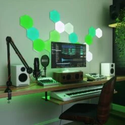 Nanoleaf Shapes-Hexagons Expansion Pack -Lamp Parts nanoleaf smart light bulbs nl42 0001hx 3pk 4f 1000