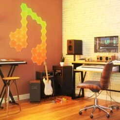 Nanoleaf Shapes-Hexagons Expansion Pack -Lamp Parts nanoleaf smart light bulbs nl42 0001hx 3pk 77 1000