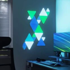 Nanoleaf Shapes-Triangles Expansion Pack -Lamp Parts nanoleaf smart light bulbs nl47 0001tw 3pk 1f 1000