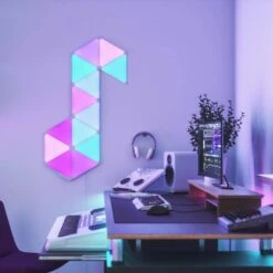 Nanoleaf Shapes-Triangles Smarter Kit -Lamp Parts nanoleaf smart light bulbs nl47 7003tw 7pk 4f 1000