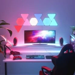 Nanoleaf Shapes-Triangles Smarter Kit -Lamp Parts nanoleaf smart light bulbs nl47 7003tw 7pk d4 1000