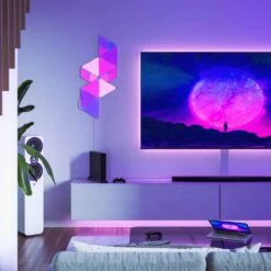 Nanoleaf Shapes-Mini Triangles Expansion Pack -Lamp Parts nanoleaf smart light bulbs nl48 1001tw 10pk fa 1000