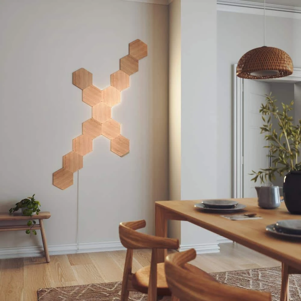Nanoleaf Elements Wood Look Expansion Smart LED Panels (Pack Of 3) 17 Nanoleaf Elements Wood Look Expansion Smart LED Panels (Pack Of 3) - Image 15