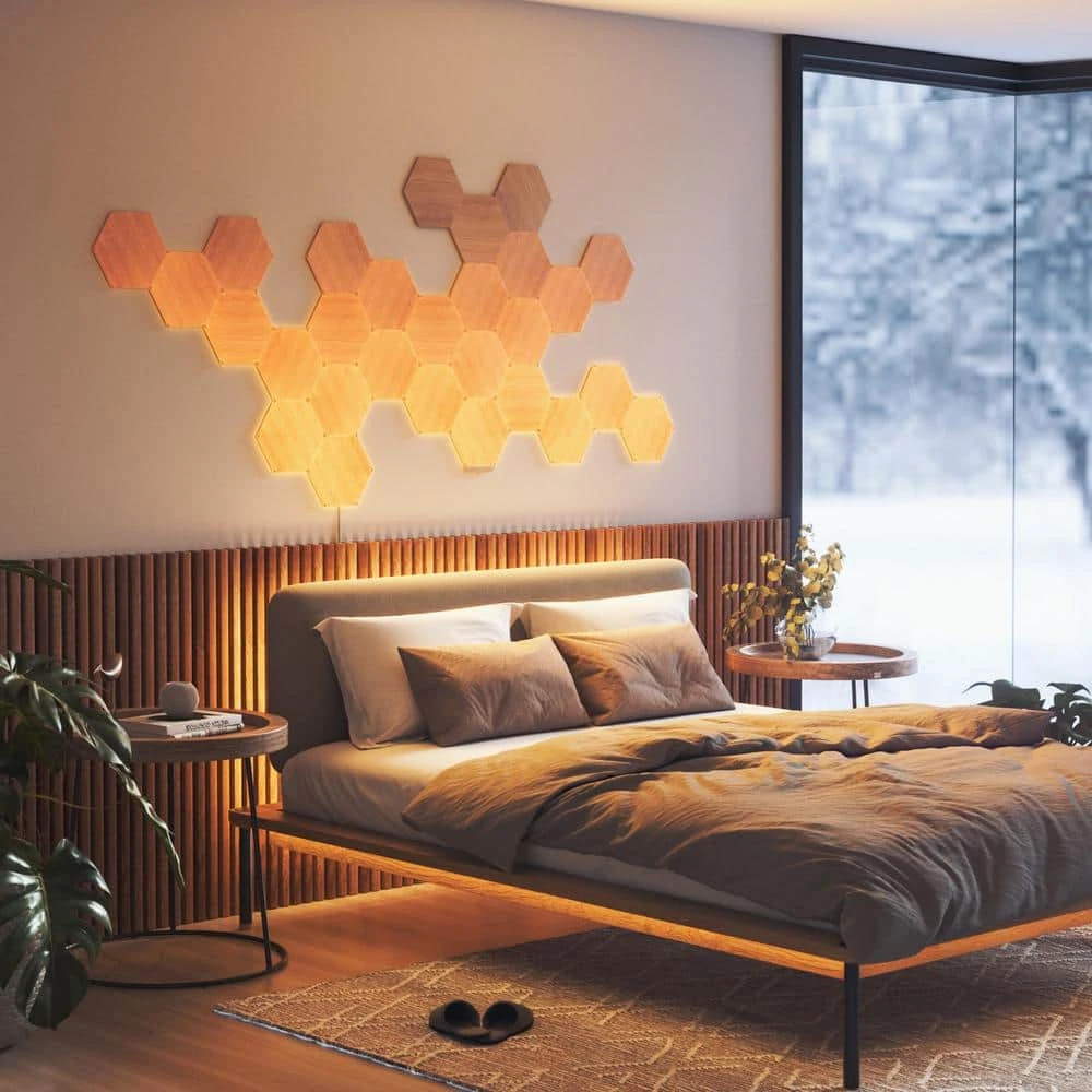 Nanoleaf Elements Wood Look Expansion Smart LED Panels (Pack Of 3) 15 Nanoleaf Elements Wood Look Expansion Smart LED Panels (Pack Of 3) - Image 13