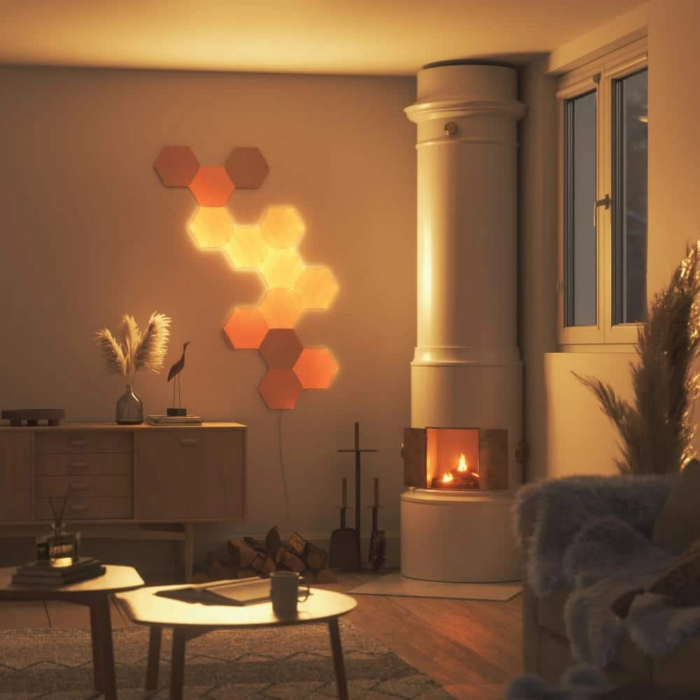 Nanoleaf Elements Wood Look Expansion Smart LED Panels (Pack Of 3) 14 Nanoleaf Elements Wood Look Expansion Smart LED Panels (Pack Of 3) - Image 12