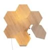 Nanoleaf Elements Wood Look Smarter Kit -7 Smart LED Panels -Lamp Parts nanoleaf smart light bulbs nl52k7003hb 7pk 64 1000